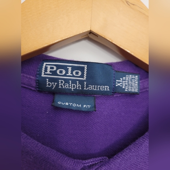 Ralph Lauren - Purple Polo Shirt (XL) - Picture 3 of 4